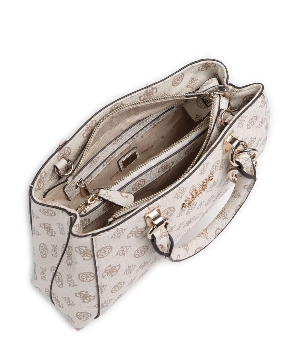 Guess Evelune Handbag cream logo