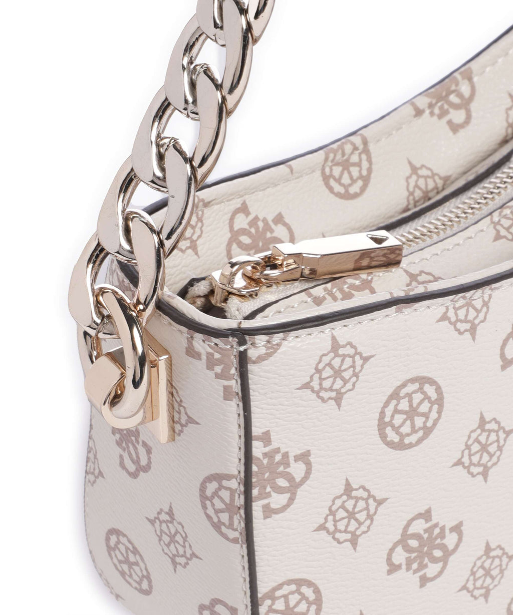 Guess Evelune Shoulder bag cream logo