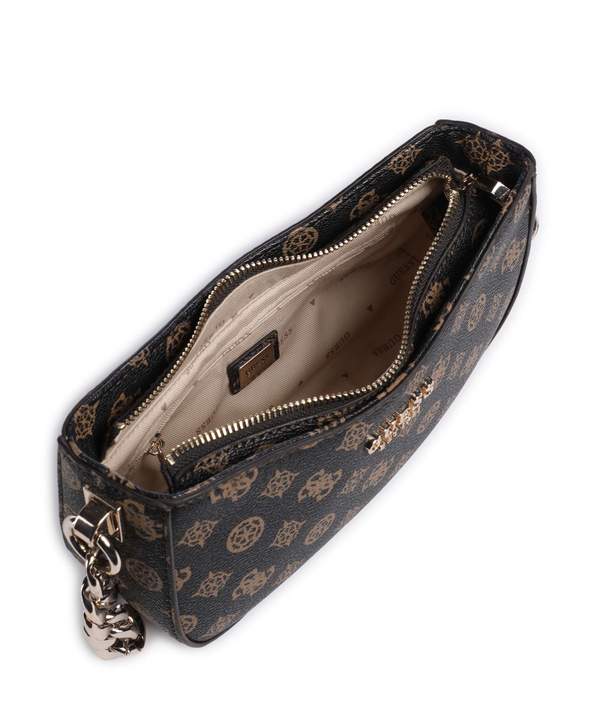 Guess Evelune Shoulder bag mocha logo