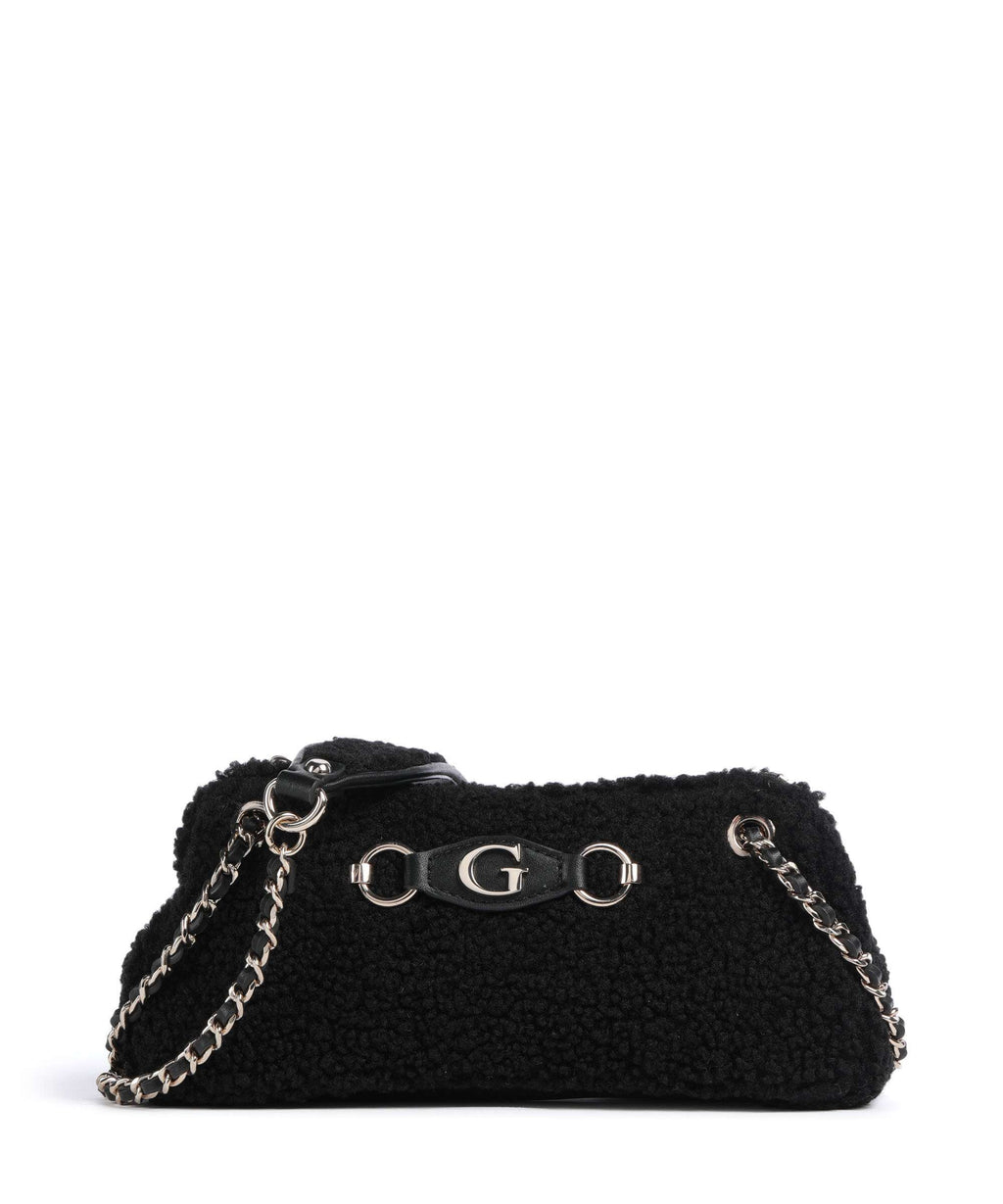 Guess Aslia Shearling Shoulder bag black