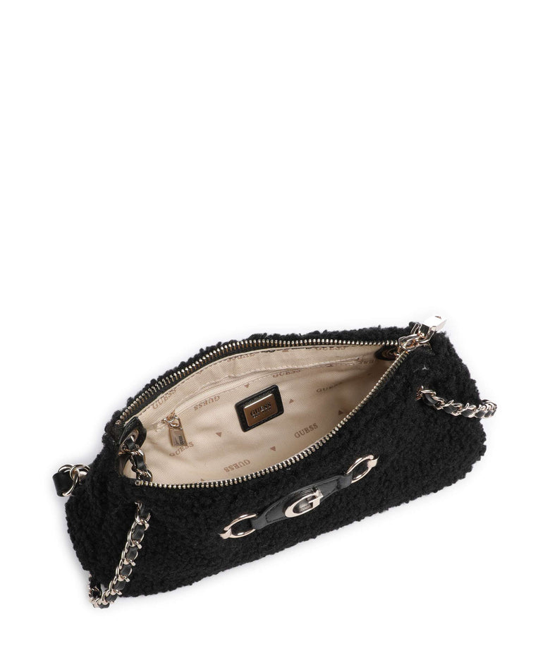 Guess Aslia Shearling Shoulder bag black