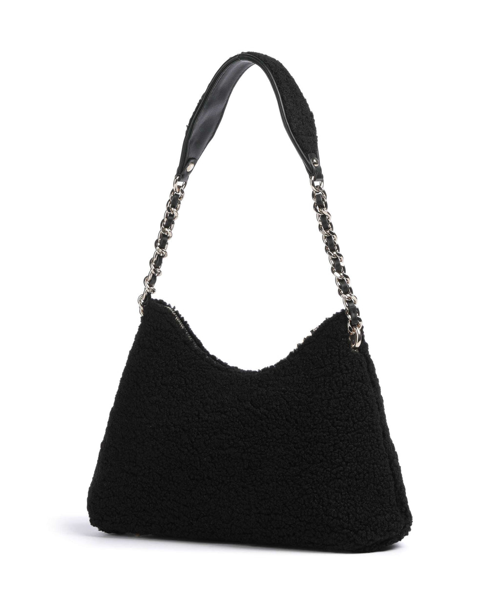 Guess Aslia Shearling Shoulder bag black