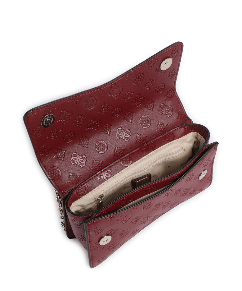 Guess Gerty Peony Shoulder bag claret