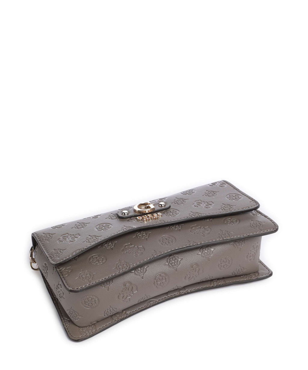 Guess Gerty Peony Shoulder bag dark taupe