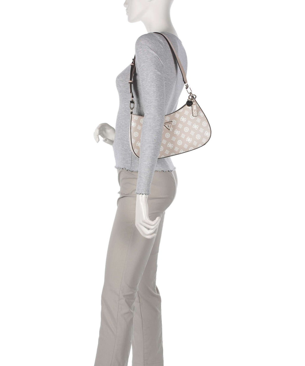 Guess Noelle Printed Peony Shoulder bag sand logo