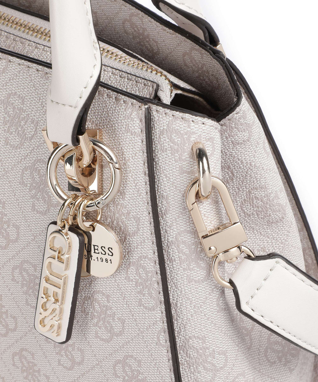 Guess Noelle 4G Basique Logo Handbag dove logo