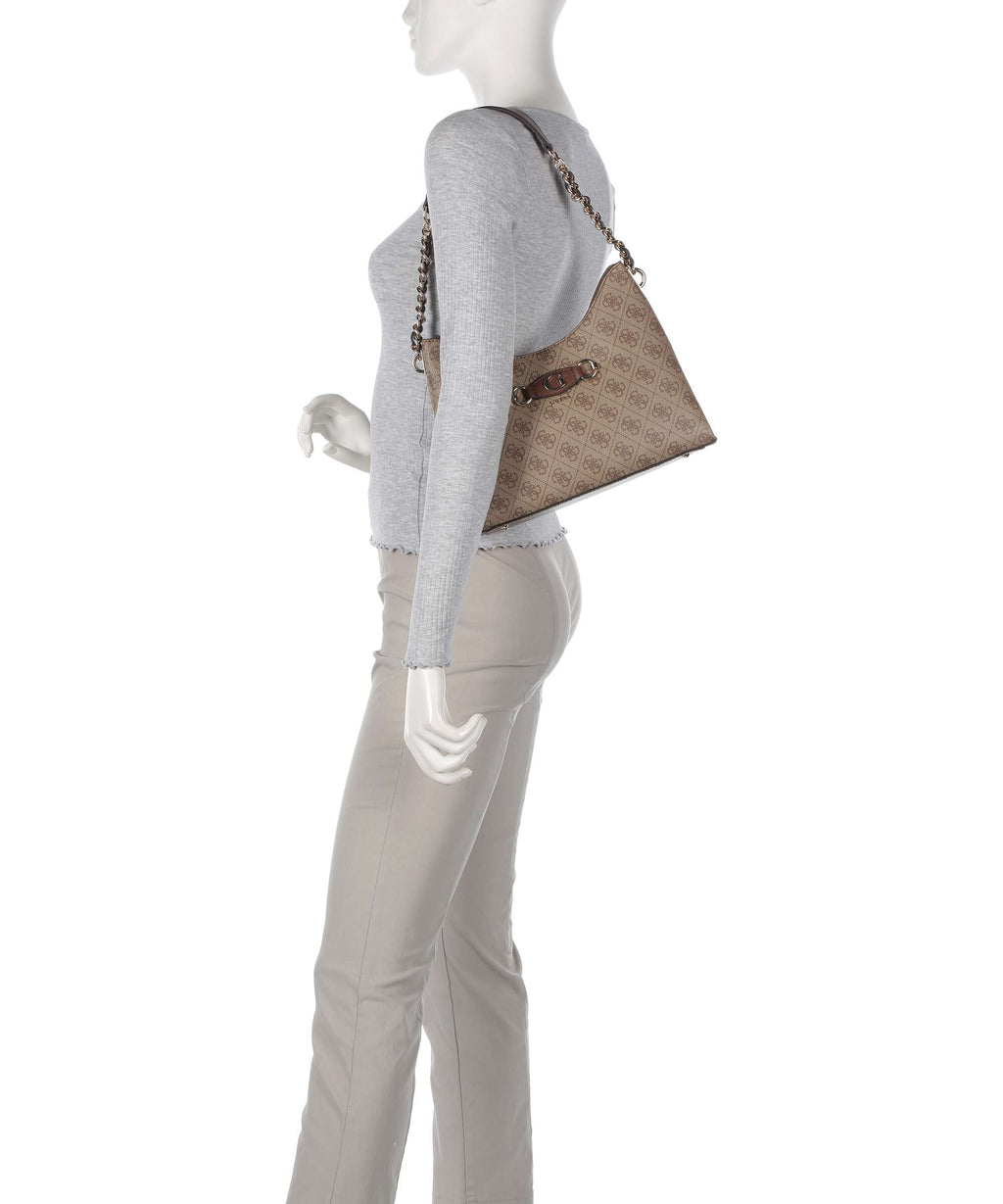 Guess Izzy Shoulder bag latte logo/brown