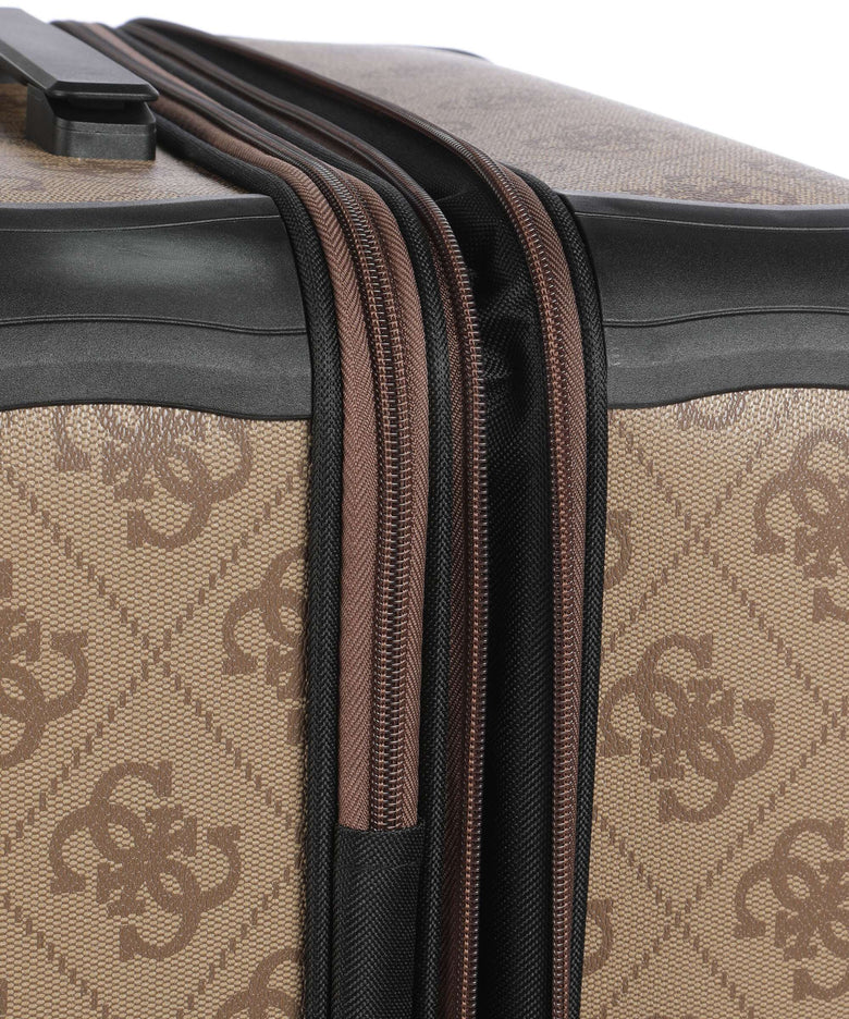 Guess Berta Maxi 4G Spinner (4 wheels) latte logo/brown