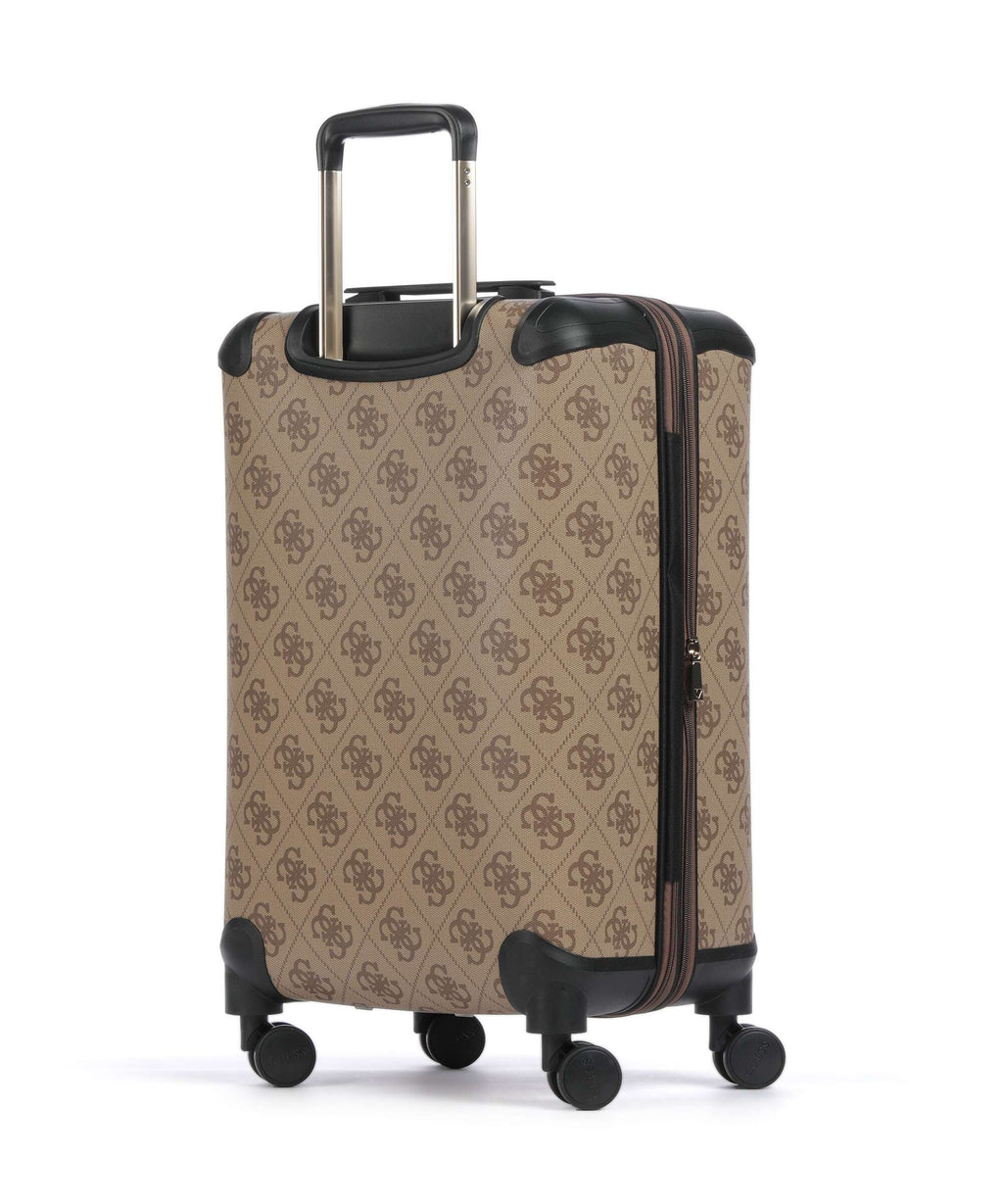 Guess Berta Maxi 4G Spinner (4 wheels) latte logo/brown