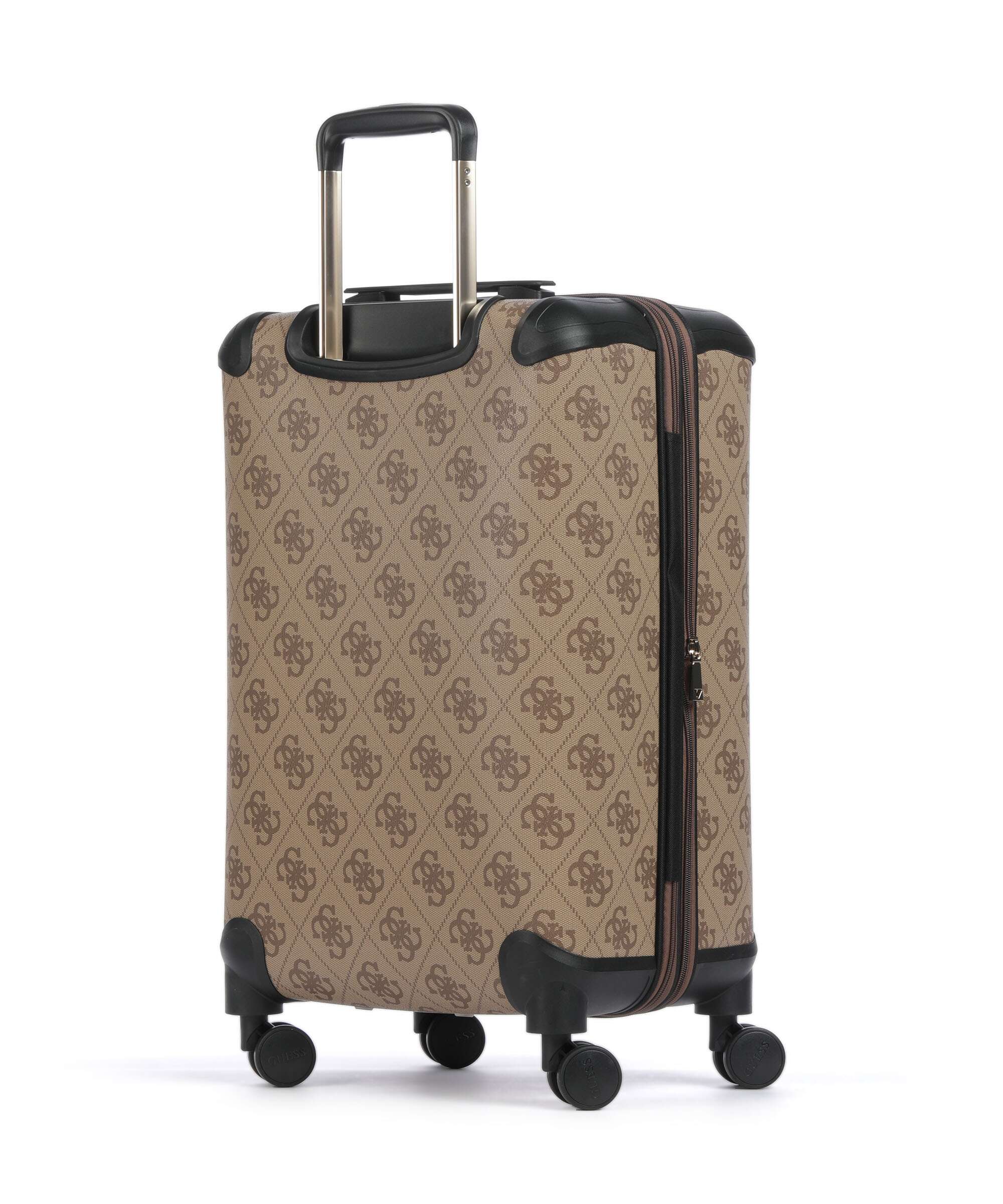 Guess Berta Maxi 4G Spinner (4 wheels) latte logo/brown