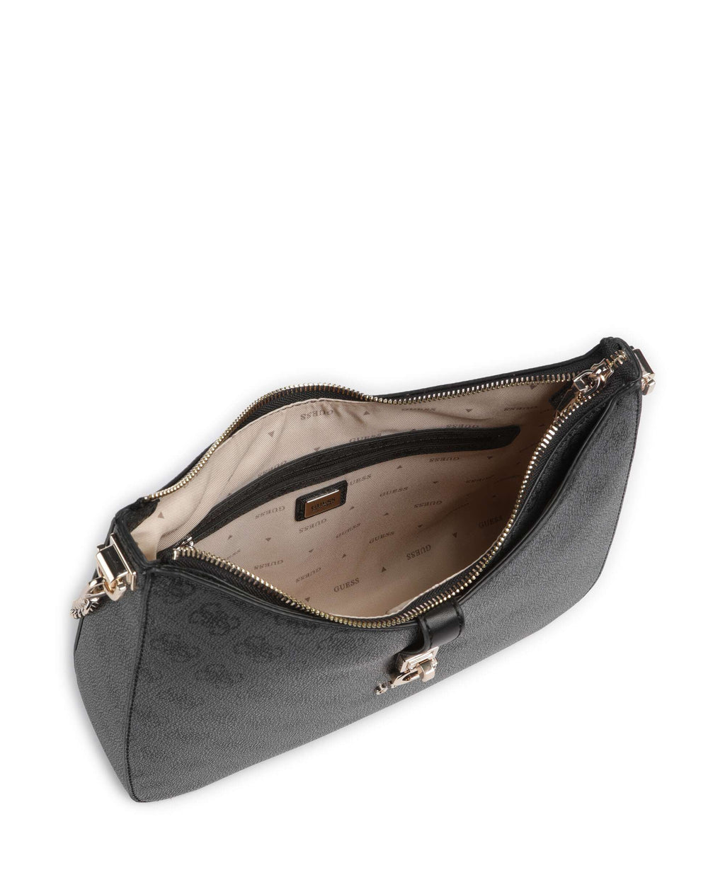 Guess Zamira Shoulder bag coal logo