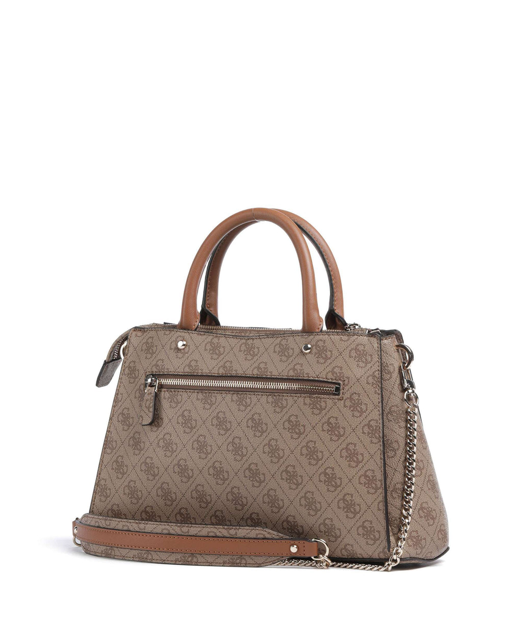 Guess Zamira Handbag latte logo