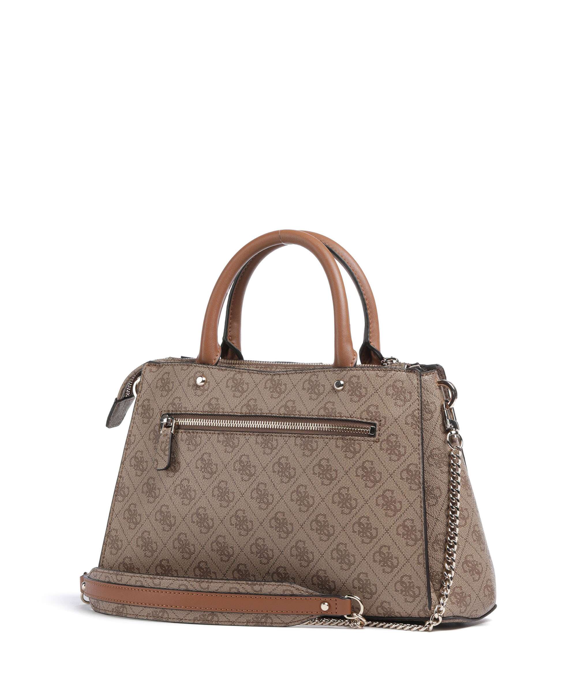 Guess Zamira Handbag latte logo