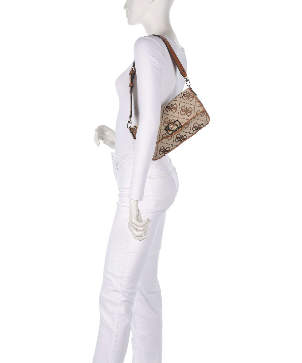 Guess Circe Shoulder bag latte logo