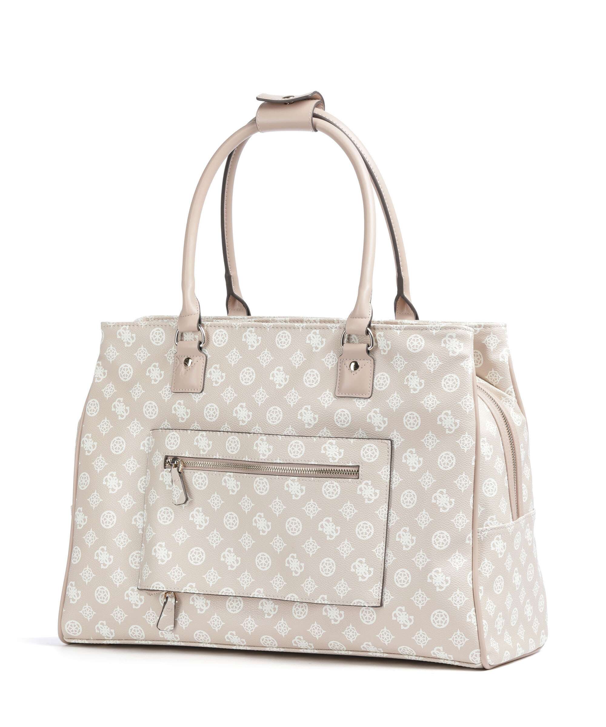 Guess Wilder Tote bag beige/white