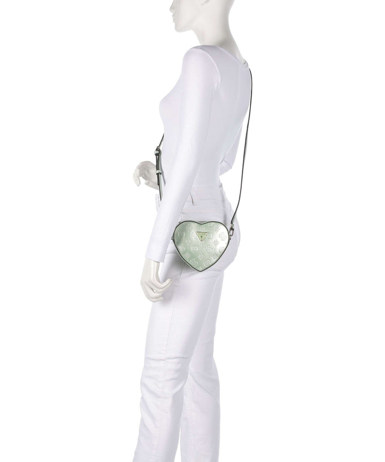 Guess Arnela Crossbody bag celadon logo