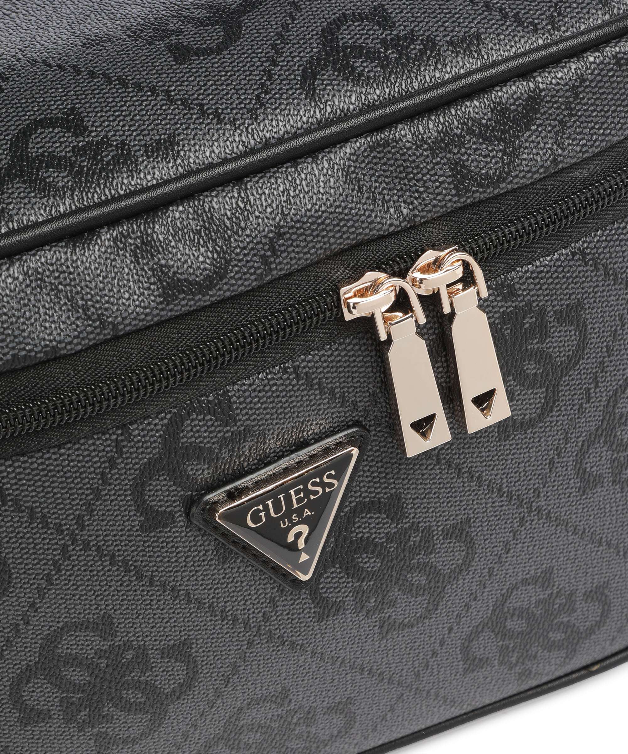 Guess Berta 4G Logo Toiletry bag coal logo