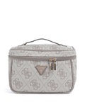 Guess Berta 4G Logo Toiletry bag dark taupe logo