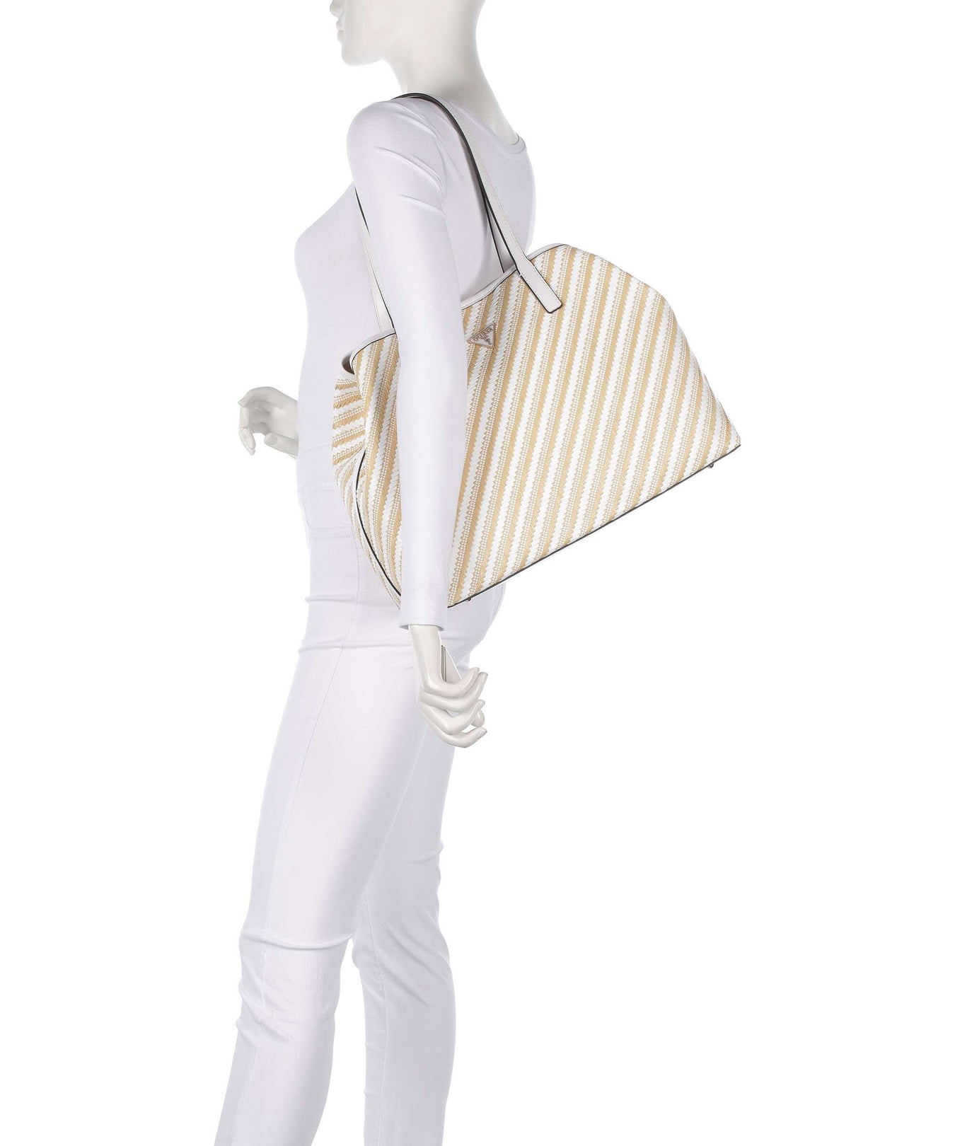 Guess Vikky Large Tote bag natural/white