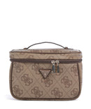 Guess Berta 4G Logo Borsa da toilette latte logo/brown