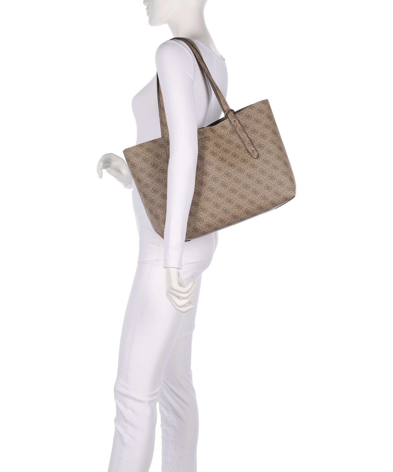 Guess Brenton Tote bag latte logo