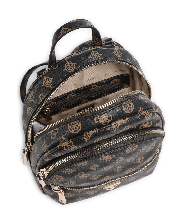 Guess Manhattan Backpack mocha logo