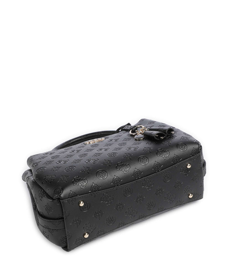 Guess Phoebe Peony Debossed Handbag black logo