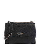 Guess Phoebe Peony Debossed Borsa a spalla black logo