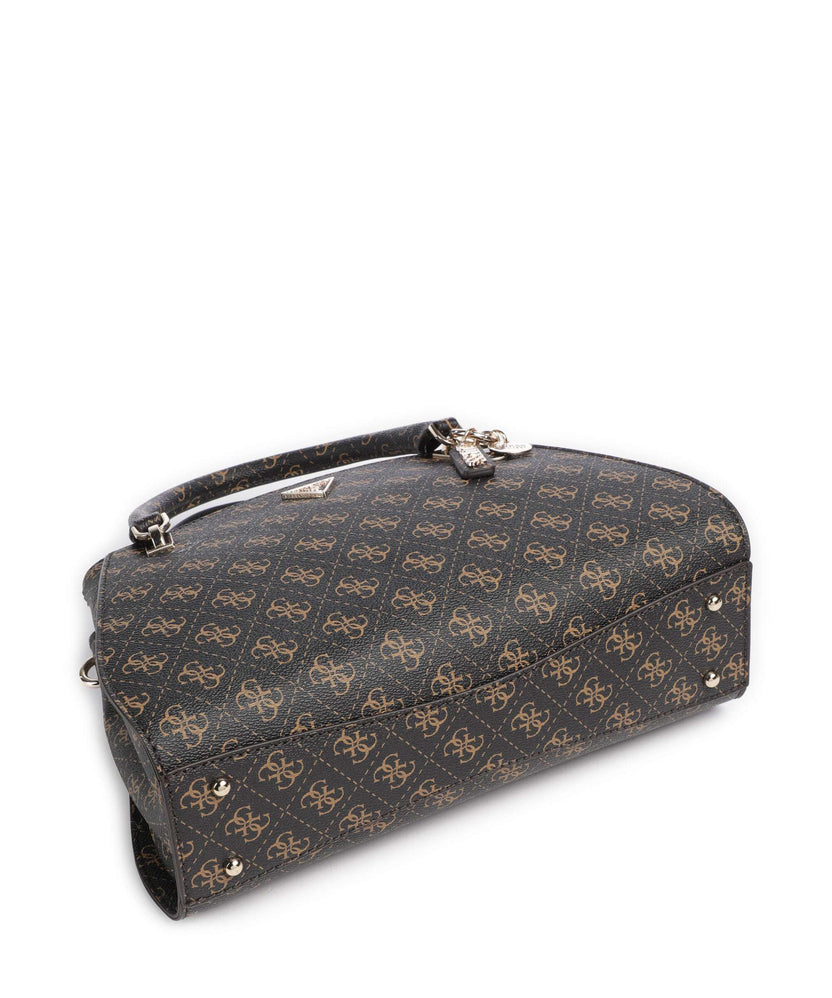 Guess Noelle Q Logo Handbag brown logo
