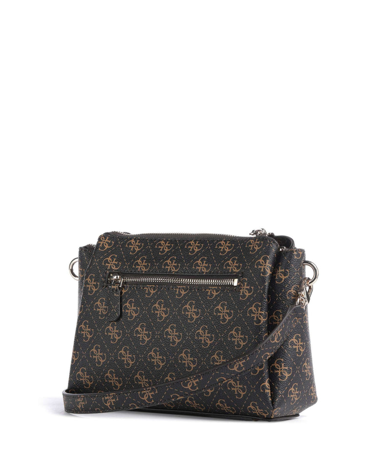 Guess Noelle Q Logo Crossbody bag brown logo