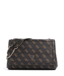 Guess Noelle Q Logo Borsa a spalla brown logo