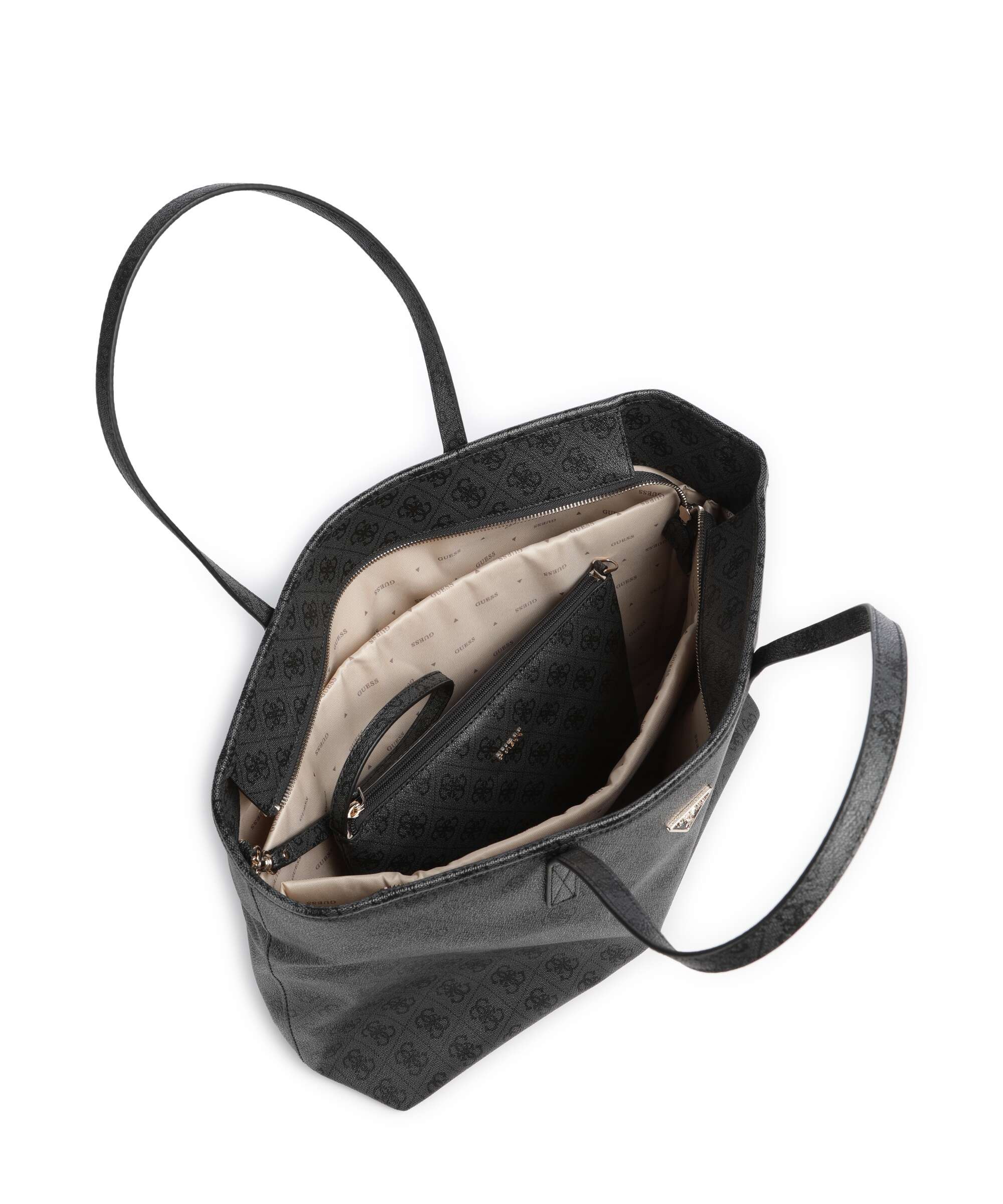 Guess Power Play II Tech Large Tote bag coal logo