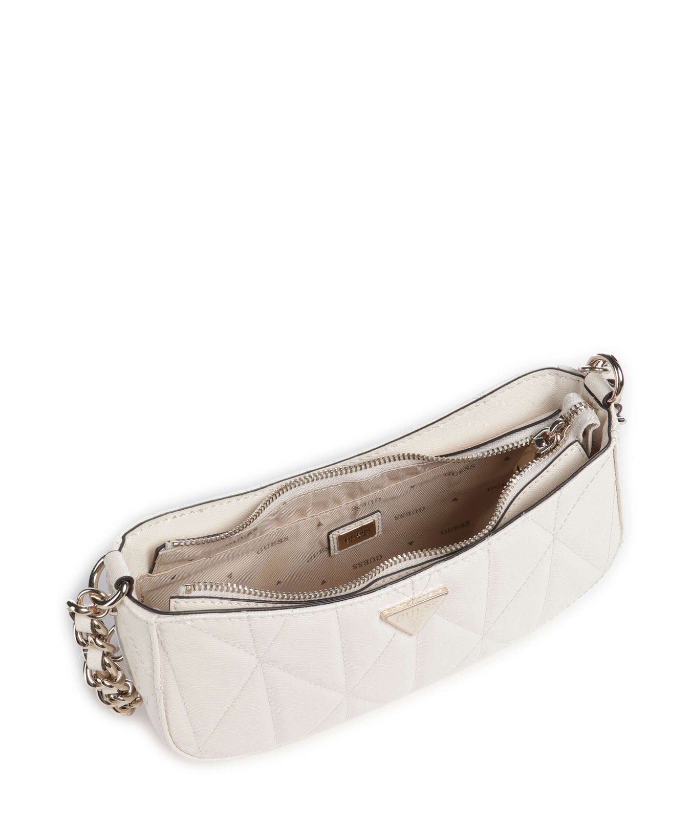 Guess Aldina G-Shine Shoulder bag offwhite