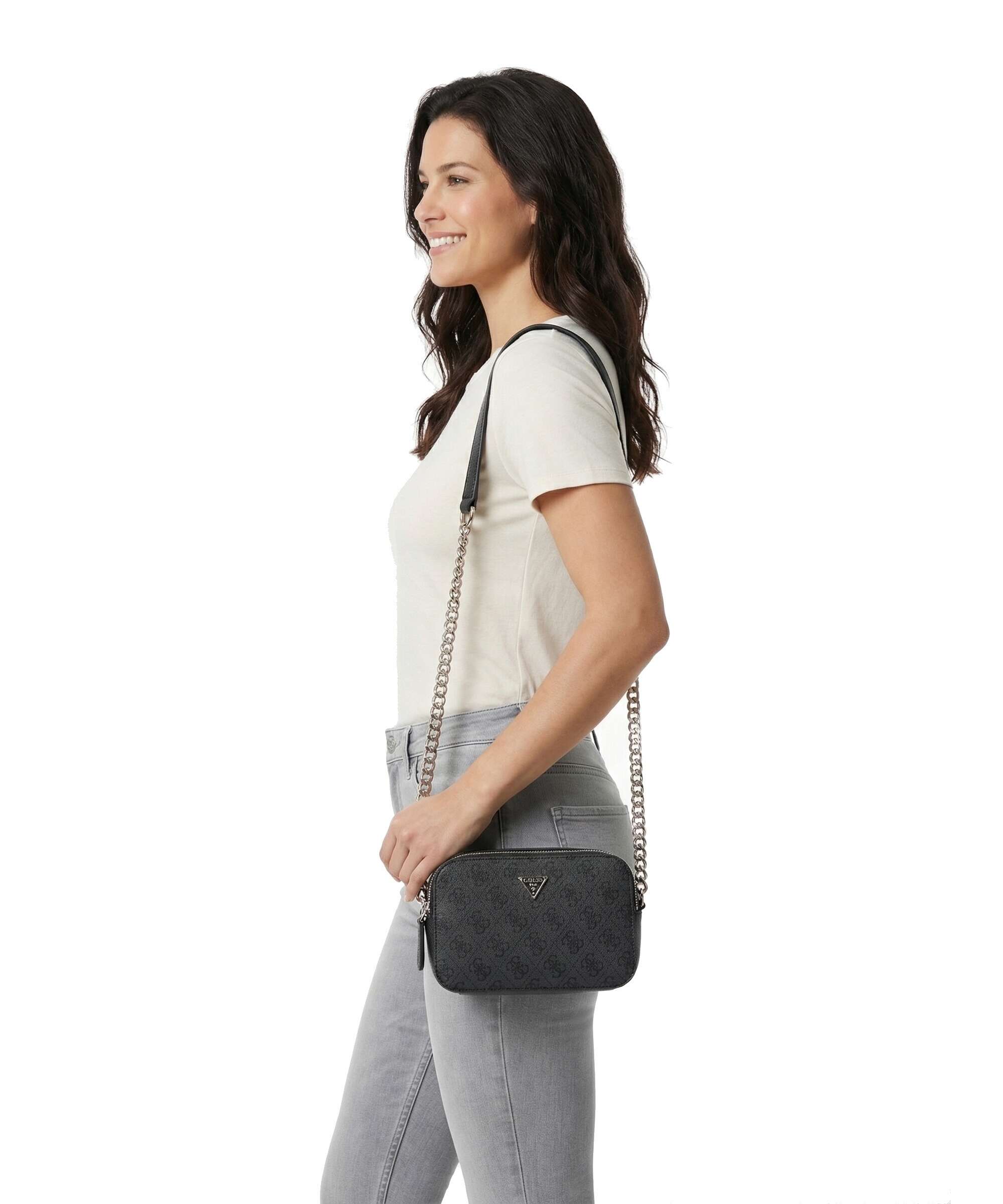 Guess Noelle Crossbody bag coal logo