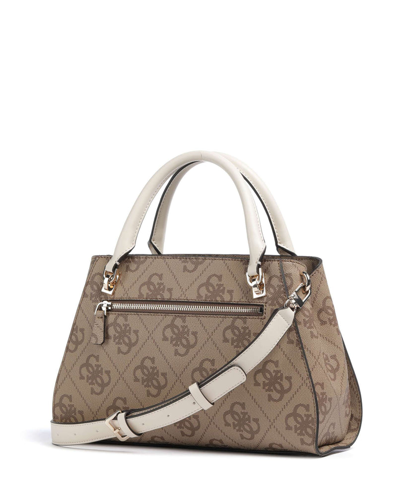 Guess Noelle 4G Logo Handbag latte logo
