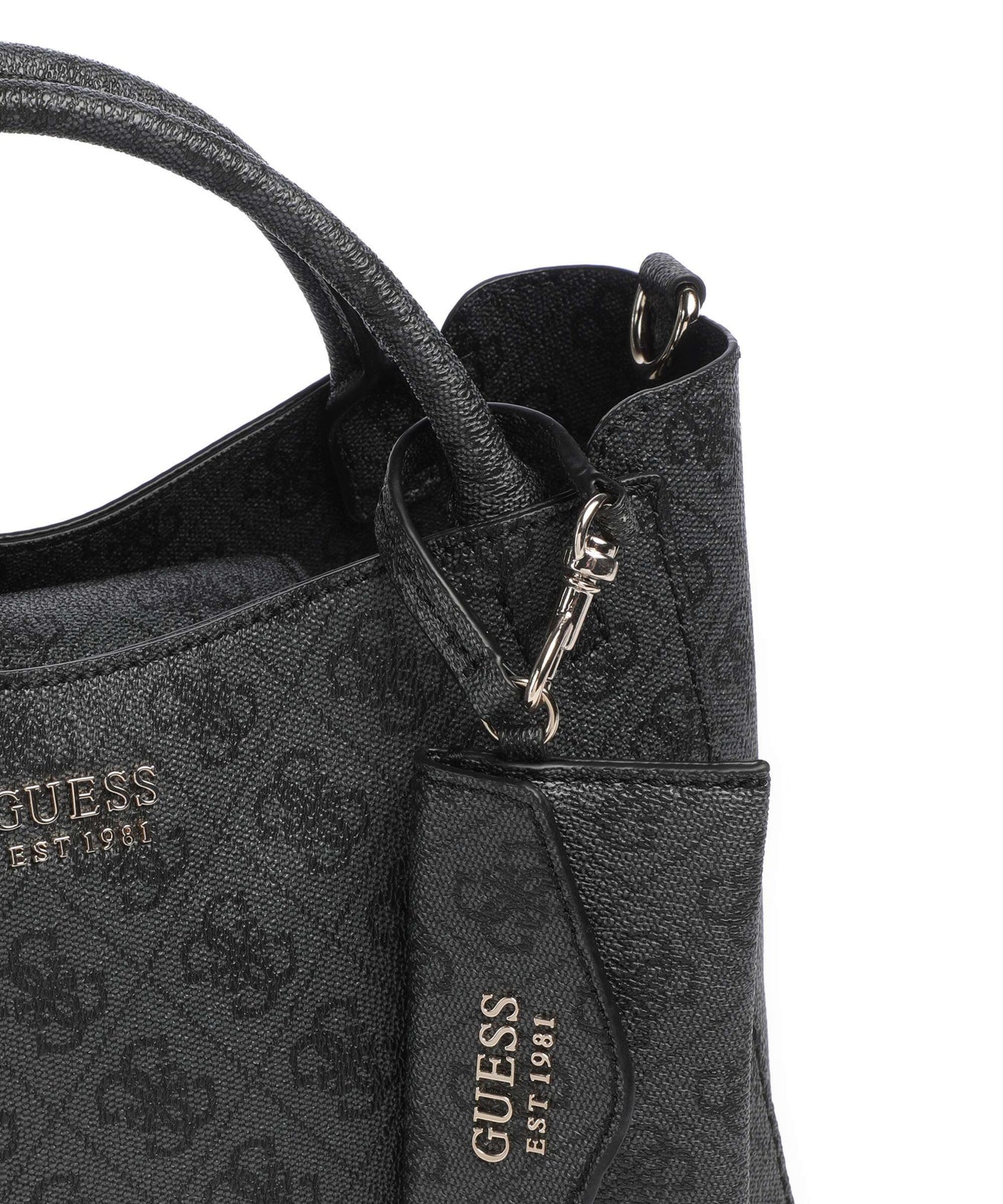 Guess Brenton Handbag coal logo