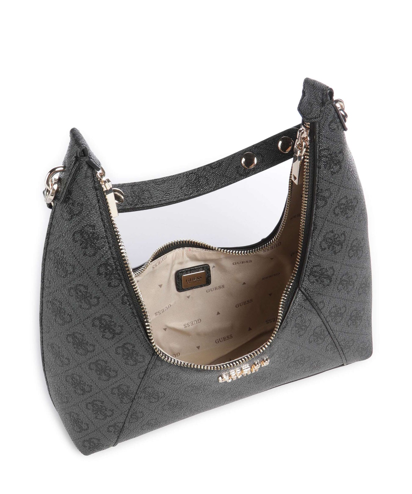 Guess Calista Shoulder bag coal logo