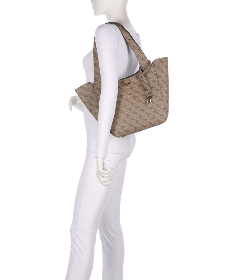 Guess Calista Tote bag latte logo