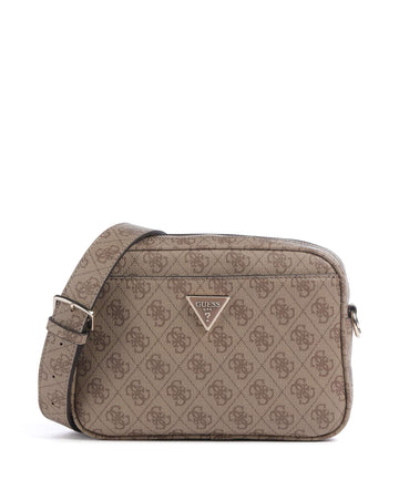 Guess Meridian Borsa a tracolla latte logo