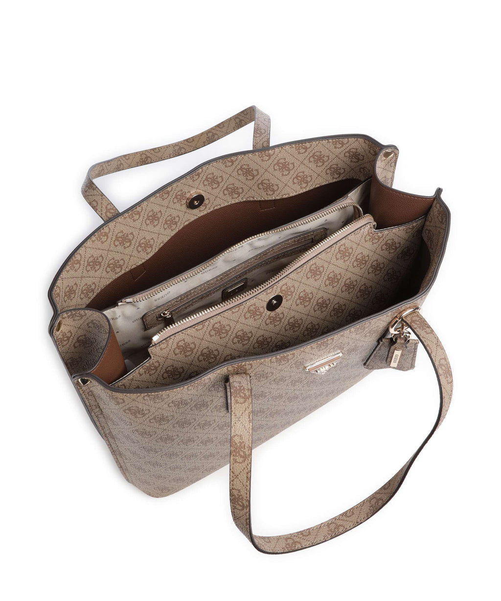 Guess Meridian Tote bag latte logo