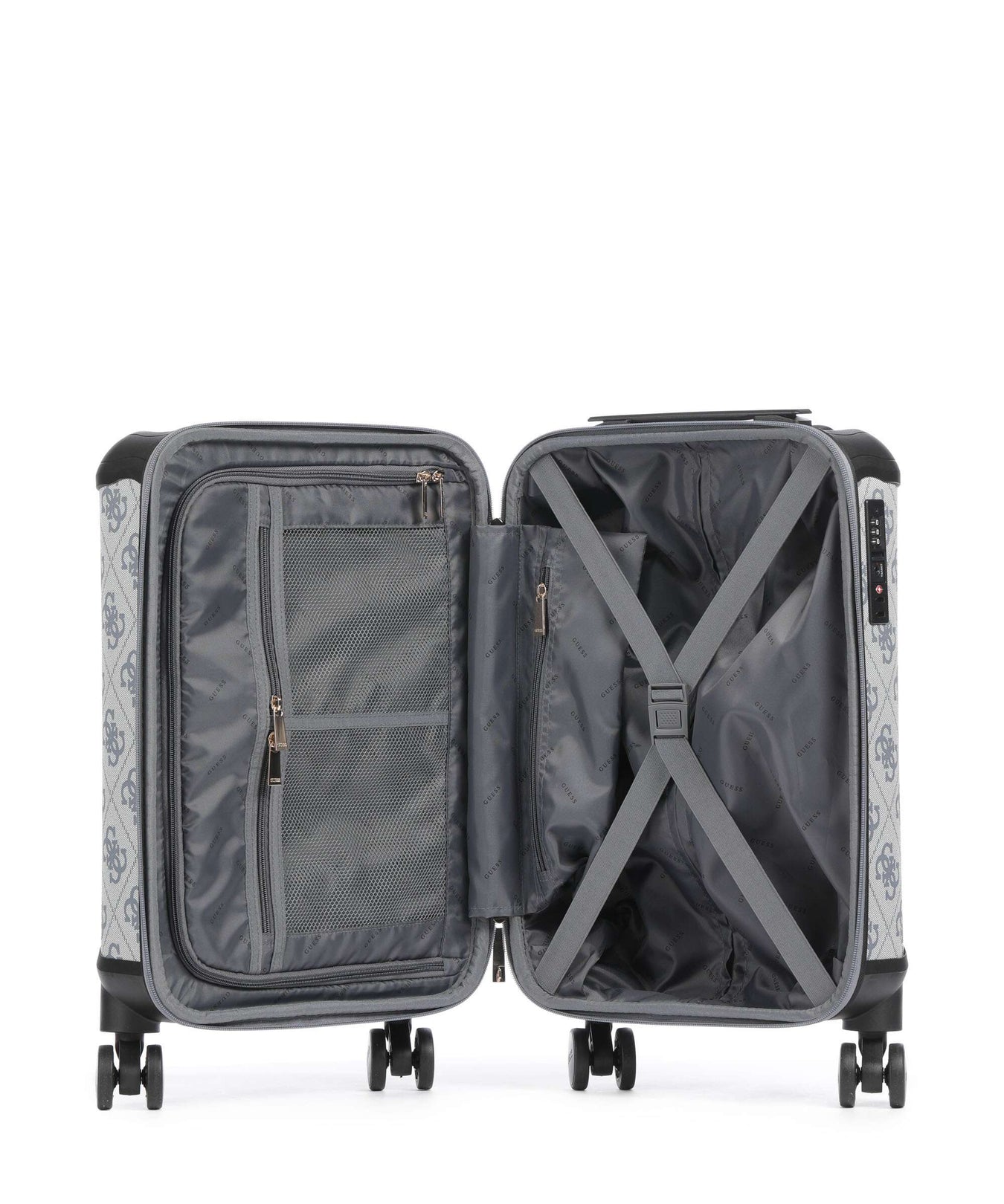 Guess Berta 4G Logo Spinner (4 wheels) slate grey