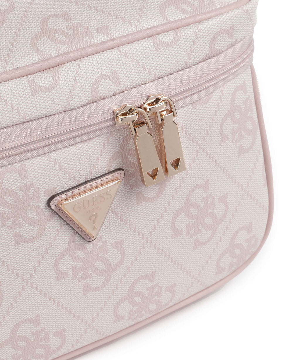 Guess Berta 4G Logo Toiletry bag rose water logo