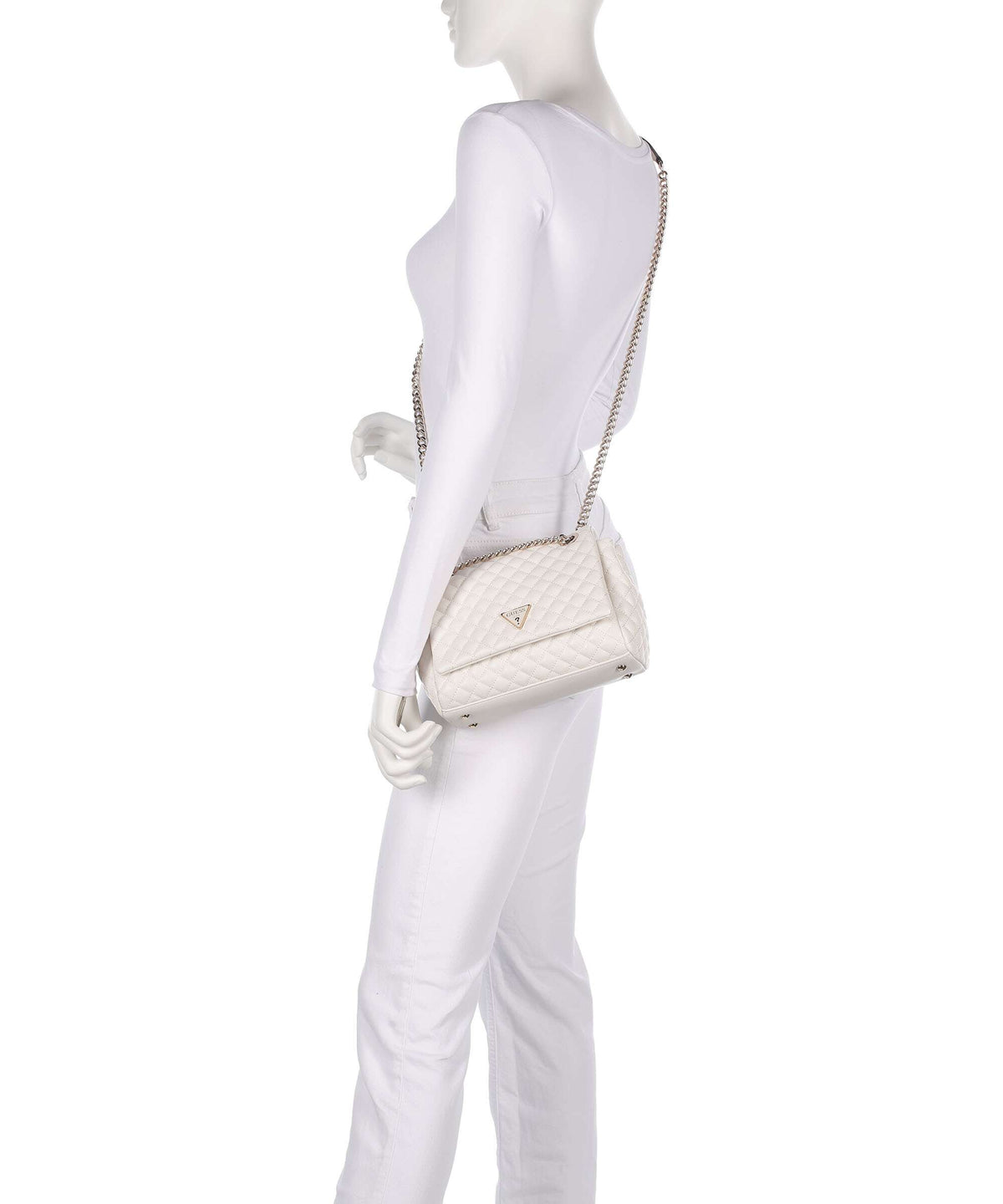 Guess Everlee Shoulder bag offwhite