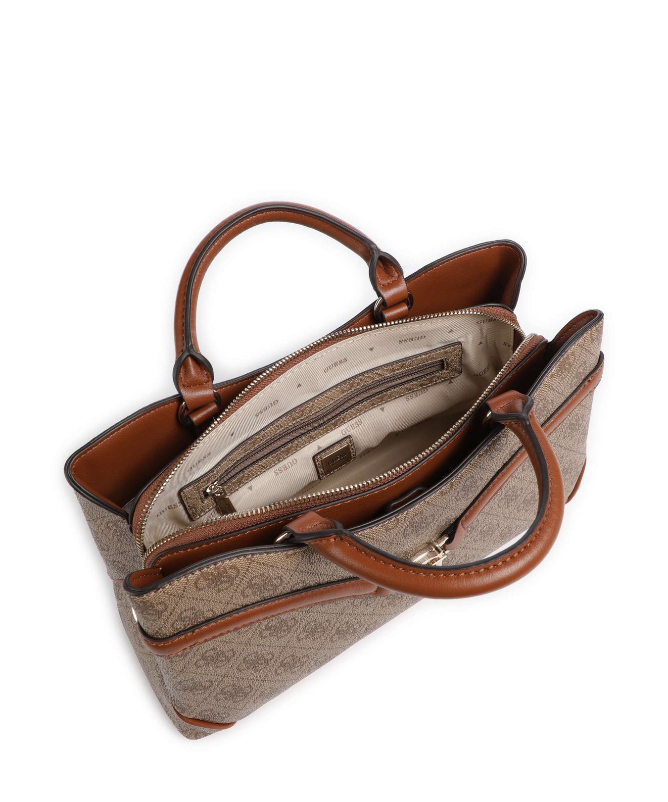 Guess Dea Handbag latte logo