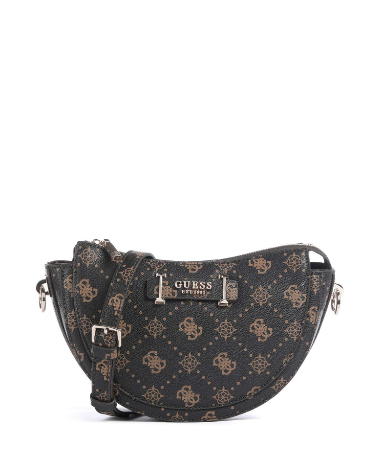 Guess Silia Crossbody bag espresso logo