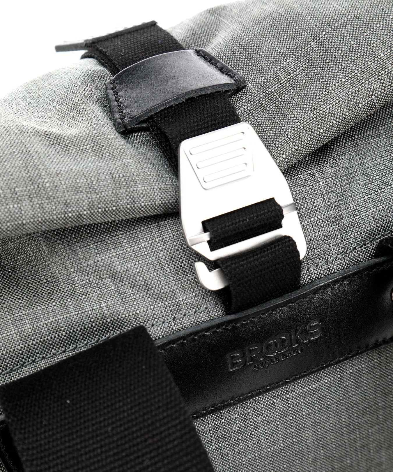 Brooks England Pickwick Small Tex Rolltop backpack grey