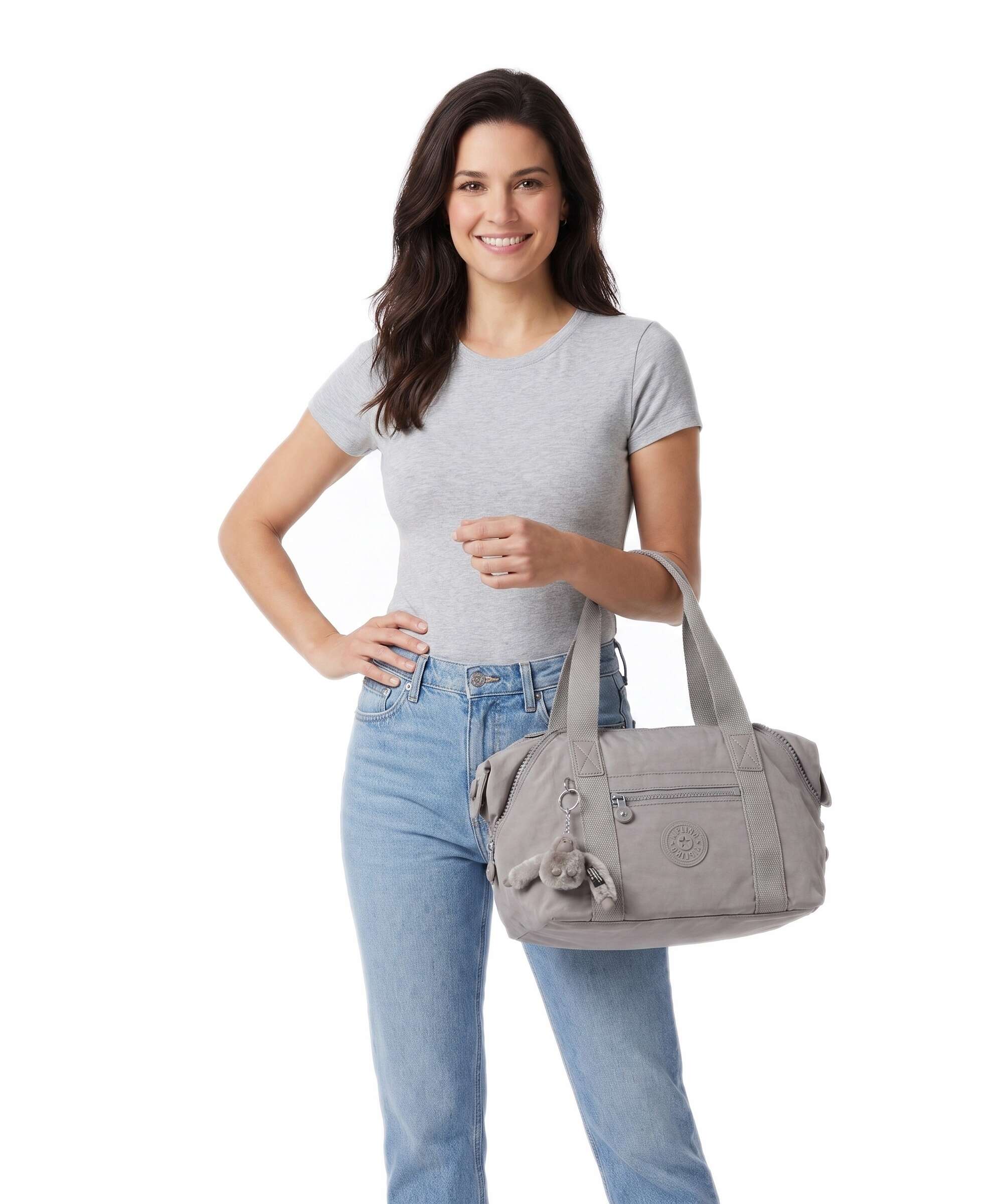 Kipling Basic Art Mini Handbag grey gris