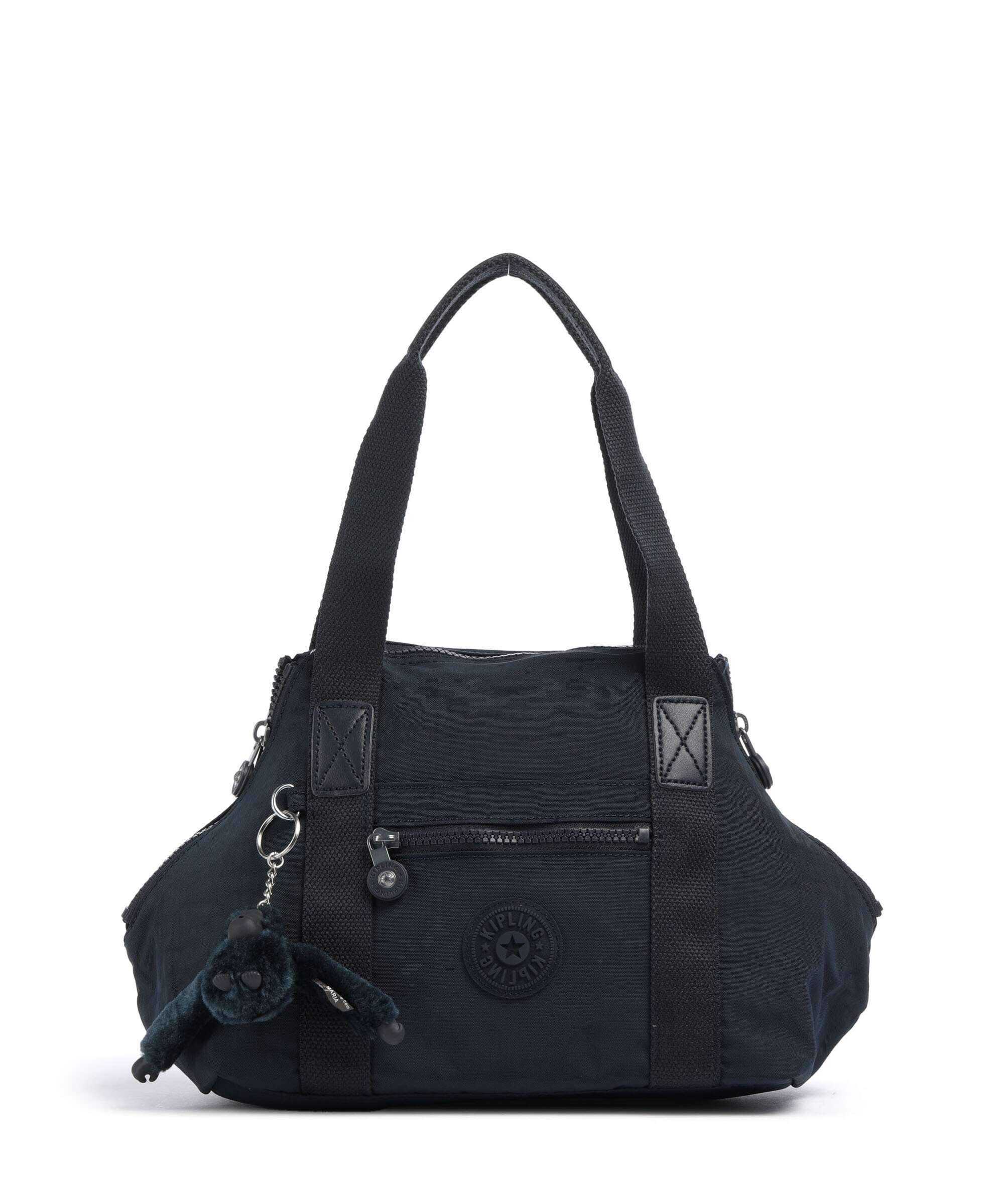 Borsa A Secchiello Kipling Art – Scritta Arcobaleno – Nylon Resistente – 26L – Con Portachiavi Scimmia