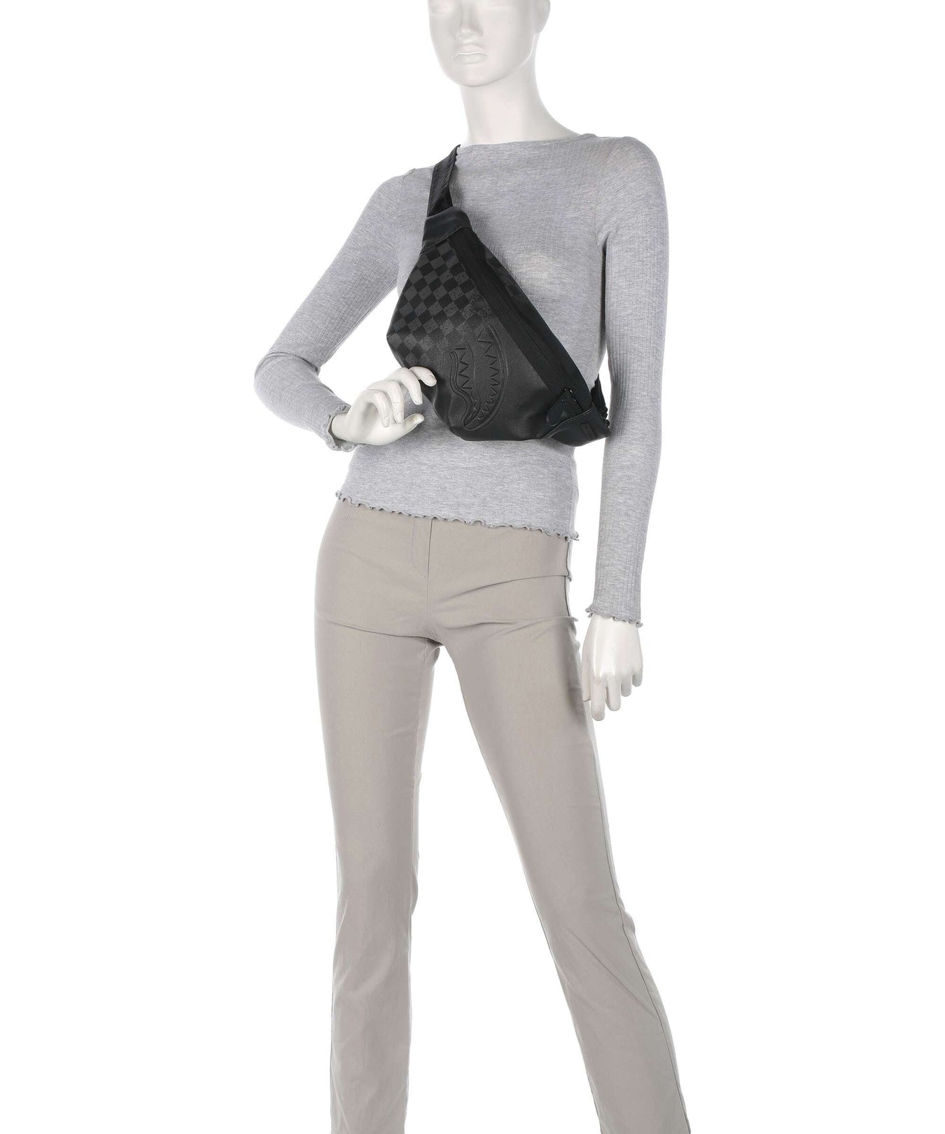 Sprayground Half Spritz Fanny pack black/grey