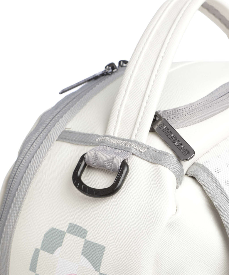 Sprayground Cream Check Shark Central Backpack multicolour